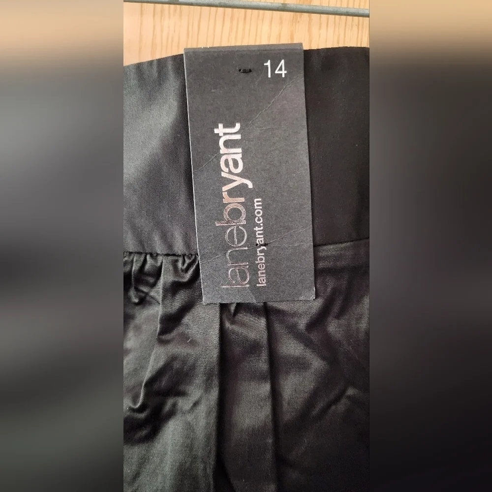 Lane Bryant Black Pleated Skirt
